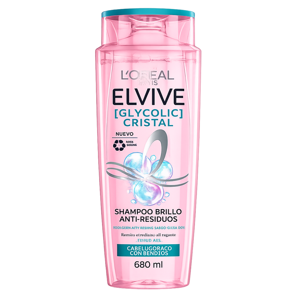 ELVIVE SHAMPOO GLYCOLIC CRYSTAL X 680 ML