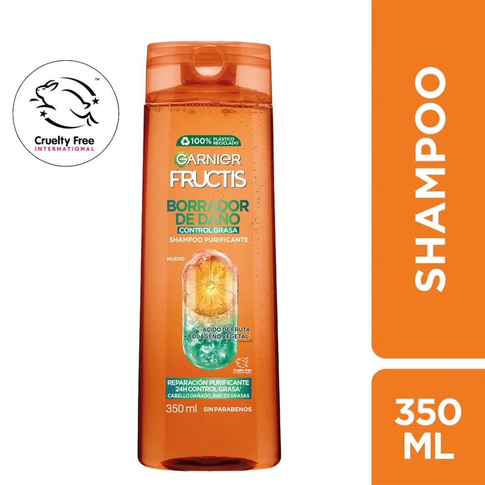 FRUCTIS ACO BORRADOR DAÑOS CONTROL GRASA X 350 ML
