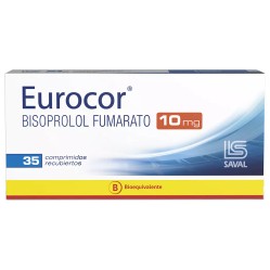 Eurocor (B) Bisoprolol 10mg 35 Comprimidos Recubiertos