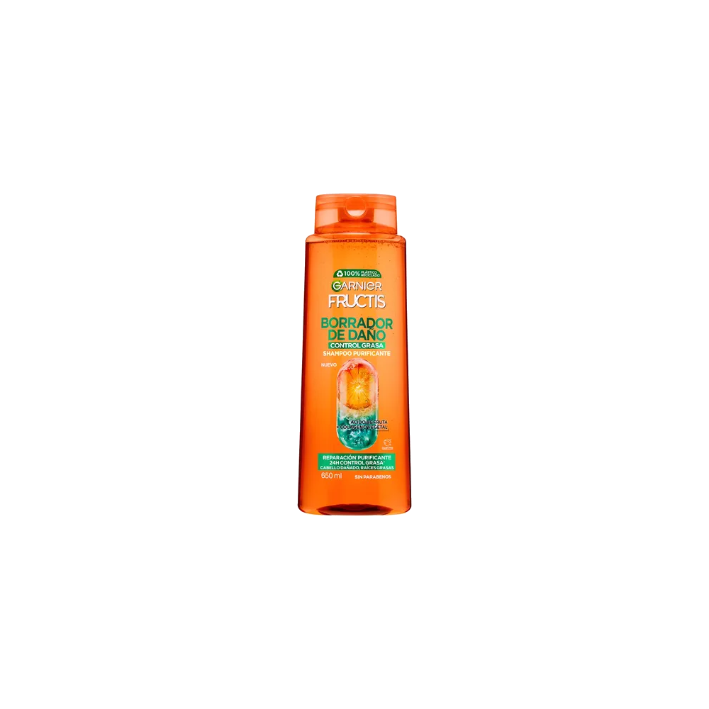 FRUCTIS SHA BORRADOR DAÑOS CONTROL GRASA X 650 ML