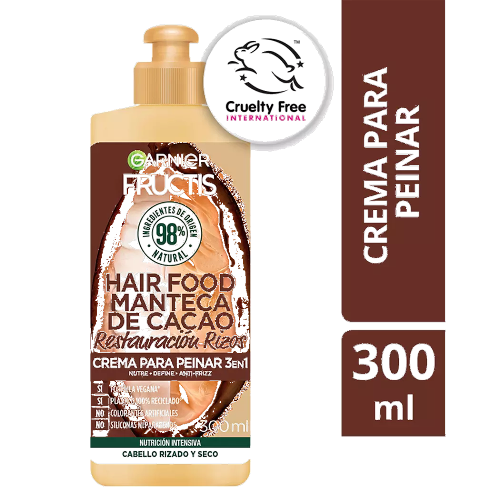 FRUCTIS TRATAMIENTO HAIR FOOD CACAO 3 EN 1 X 300 ML