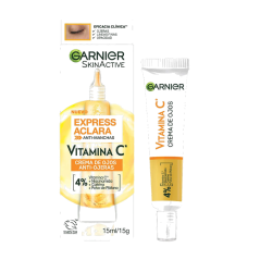GARNIER EXPRESS ACLARA CREMA DE OJOS VIT C X 15 ML