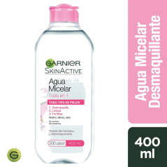 GARNIER SKIN ACTIVE LOCION MICELAR X 400 ML TODO EN 1