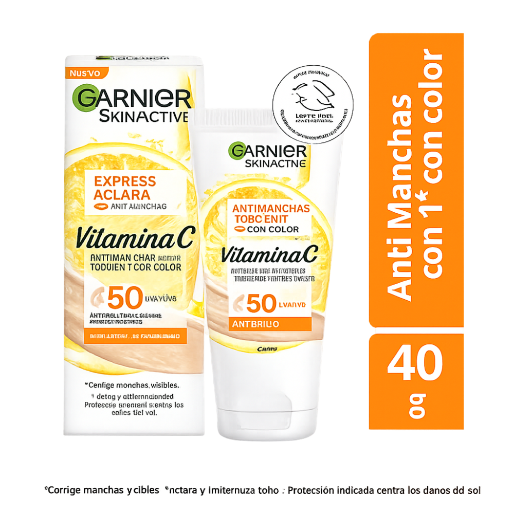 GARNIER SKIN ACTIVE ROSTRO CREMA EXPRESS ACLARA CREMA DIA TONO CLARO 40 GR