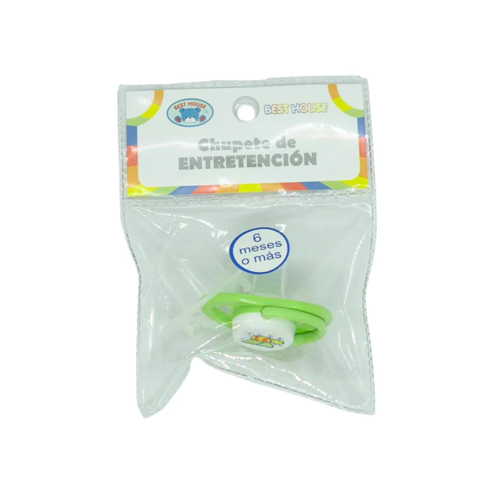 CHUPETE ENTRETENIMIENTO SILICONA C/TAPA ODONT 0 A 6 MESES BH
