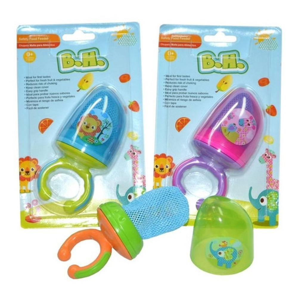 CHUPETE MALLA PARA ALIMENTOS CON TAPA BH