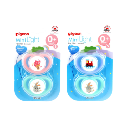 CHUPETE ODONT/MINI LIGHT S X 2 UND 0 M+ PIGEON