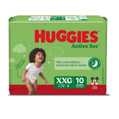 HUGGIES ACTIVE SEC XXG X 10 UND
