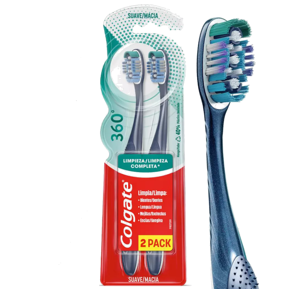 COLGATE CEP 360 SUAVE X 2 UND