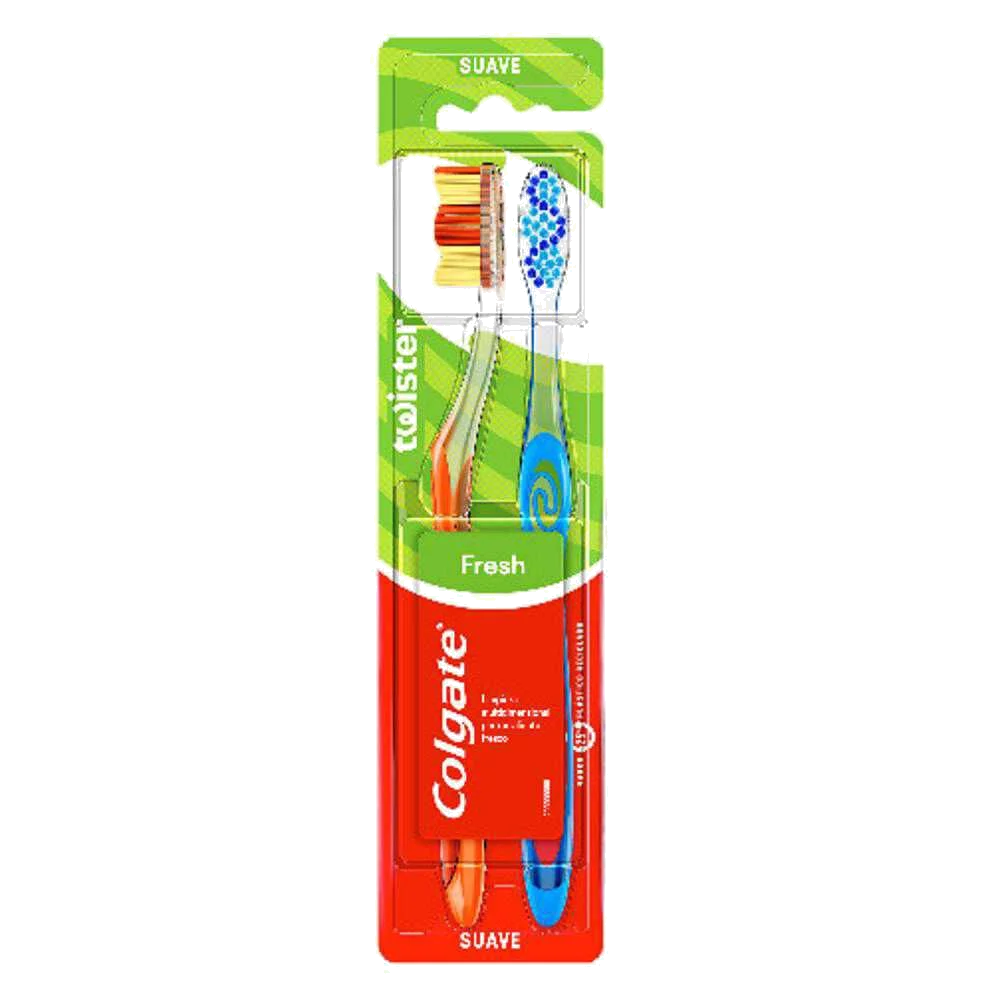 COLGATE CEP DEN TWISTER FRESH SUAVE X 2 UND