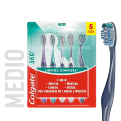 COLGATE CEPILLO 360 X 5 UND