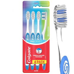 COLGATE CEPILLO DENTAL PRO CUIDADO ADULTO SUAVE X 4
