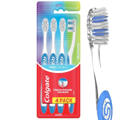 COLGATE CEPILLO DENTAL PRO CUIDADO ADULTO SUAVE X 4