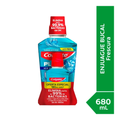 COLGATE ENJ PLAX ICE INFINITY 500 ML + 180ML