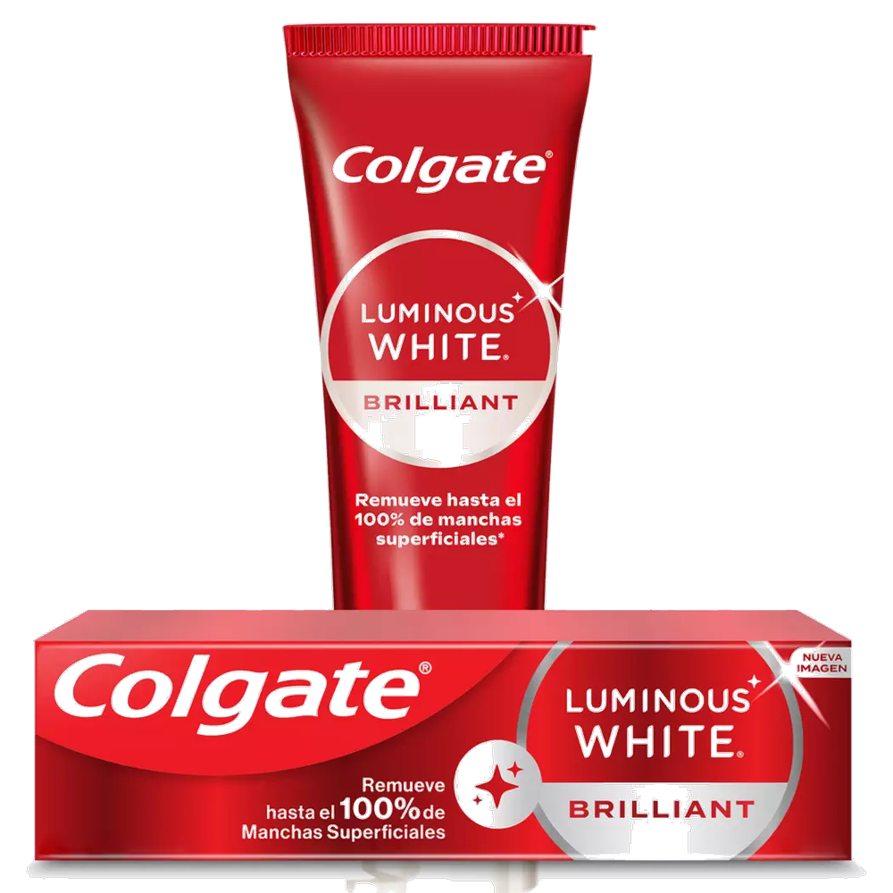 COLGATE LUMINOUS WHTE BRILLANT X 75 GRS X 2 UND