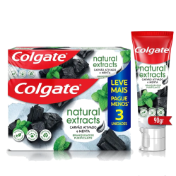 COLGATE NATURAL EXT CARBON X 90 GR X 3