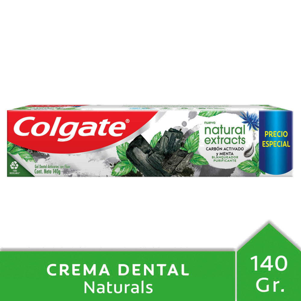 COLGATE NATURAL EXTRACTS CARBON ACTV X 140 GR