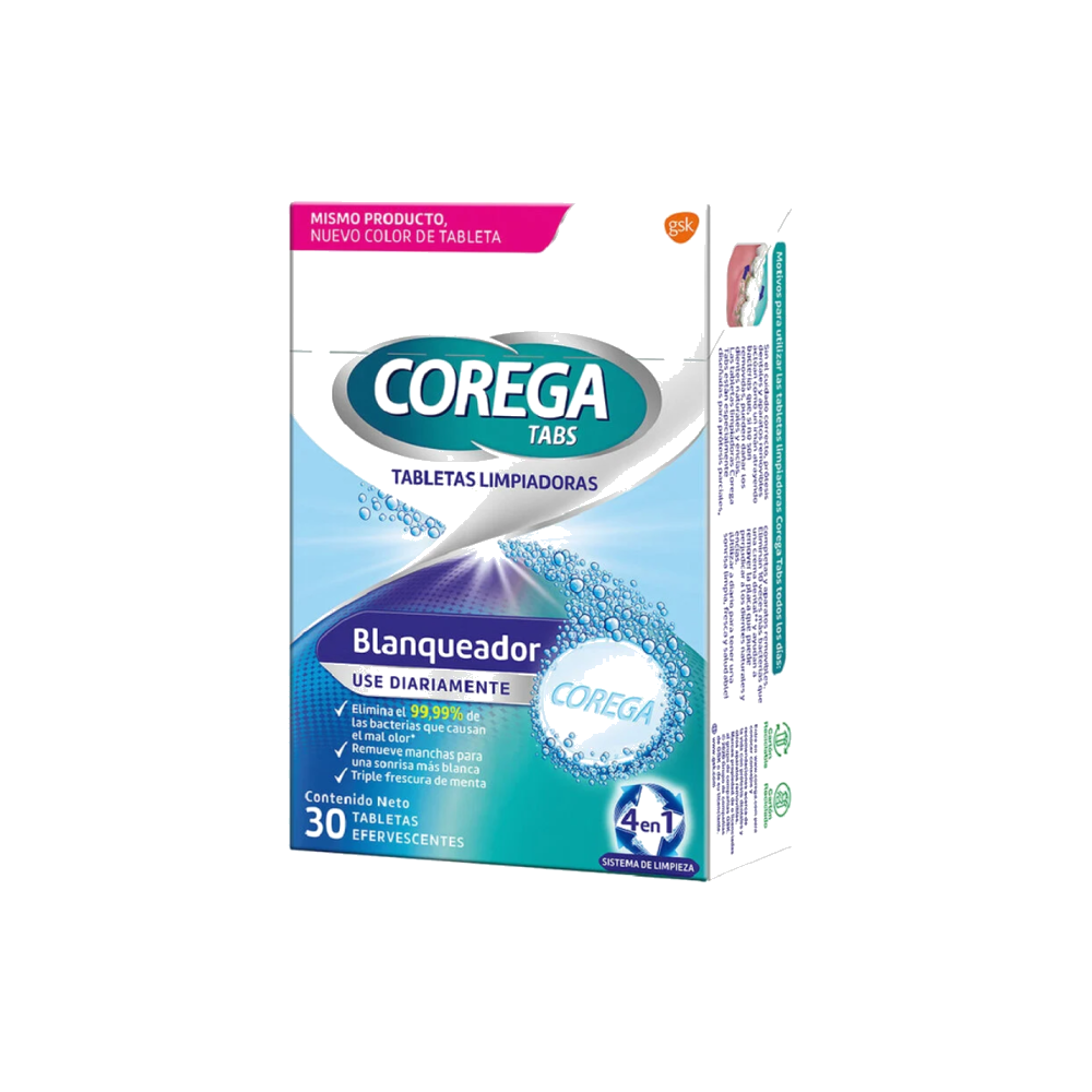 COREGA TABS BLANQUEADOR X 30