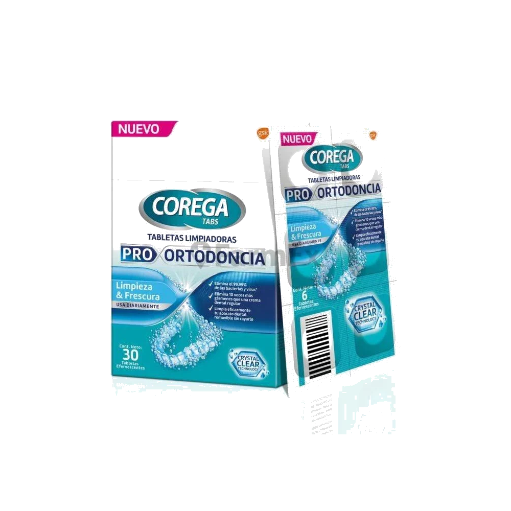 COREGA TABS EFE ORTODONCIA LIMPIADORA X 30