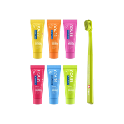 CURAPROX BE YOU SET CEPILLO 5460 + CREMAS DENTALES 10 ML X 6
