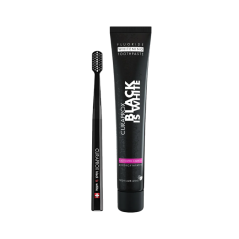 CURAPROX BLACK IS WHITE SET CREMA DENTAL 90 ML + CEPILLO D 5460 BLACK