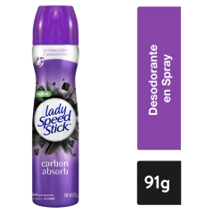 LADY SPEED STICK DEO SPRAY CARBON X 91 GR