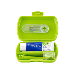 CURAPROX CEPILLO DENTAL KIDS + TRAVEL SET VERDE