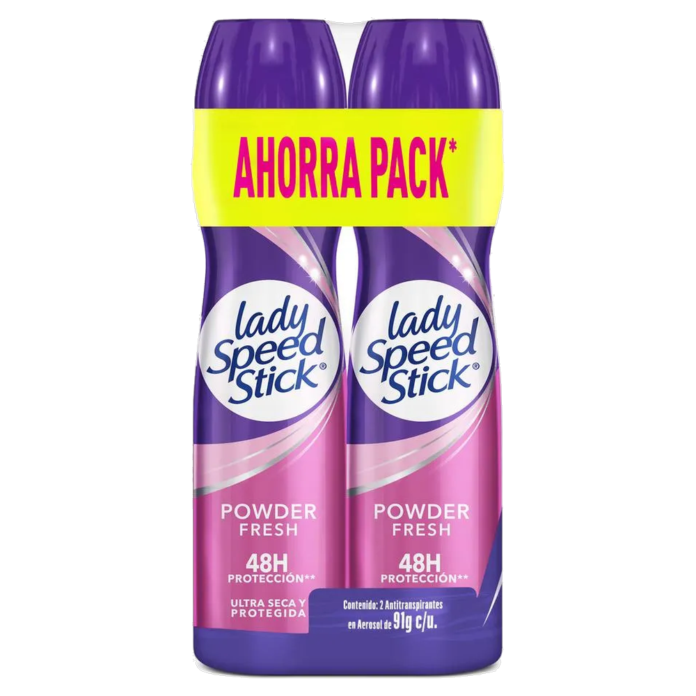 LADY SPEED STICK SPRAY POWDER X 2 UND