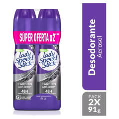 LADYS SPEE CARBON ABSORB AEROSOL X 91 GR X 2 UND
