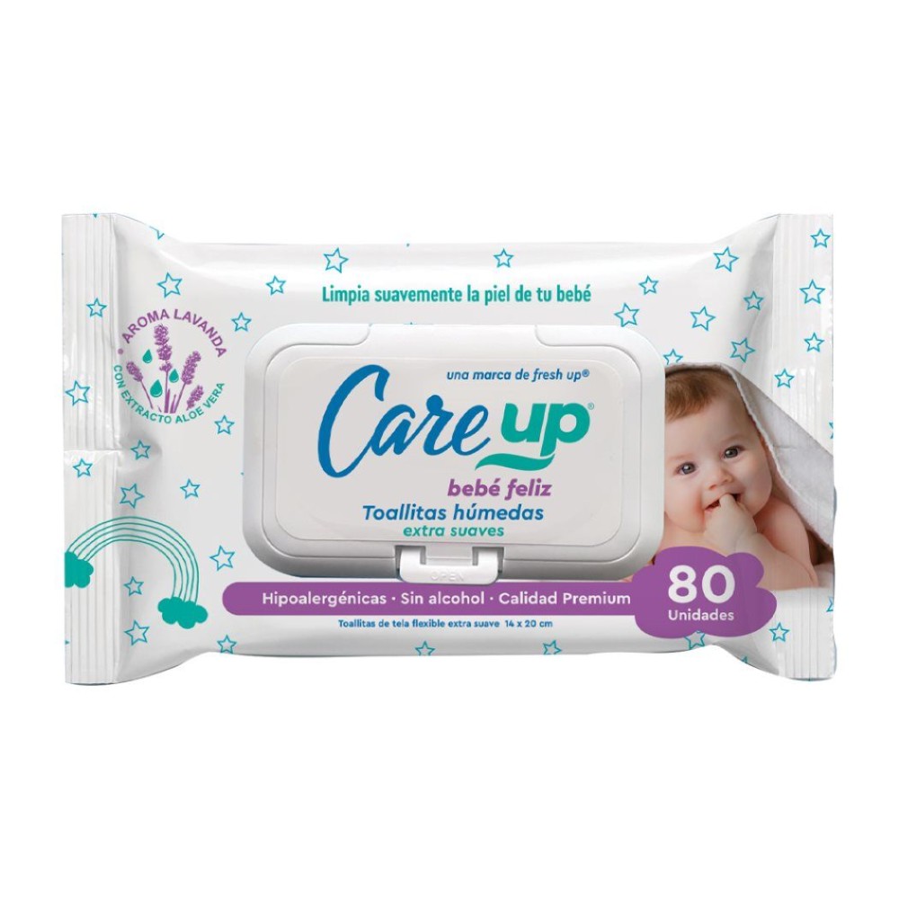 Care Up Toallas Húmedas Con Tapa 80 Unidades Care Up Toallas Húmedas Con Tapa 80 Unidades