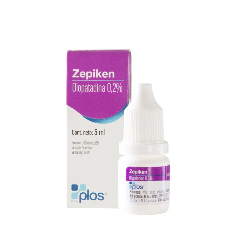 Zepiken (B) Olopatadina 0.2% Solución Oftálmica 5ml