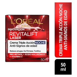 LOREAL CREMA REVITALIFT LASER NOCHE SPF 50 X 50 ML