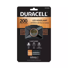 DURACELL LINTERNA MANOS LIBRES 200 LUM + 3AAA