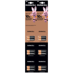 DURACELL PILAS ALCALINAS AAA TIRA 12 UNIDADES