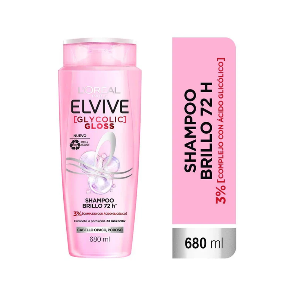 ELVIVE SHAMPOO GLYCOLIC GLOSS X 680 ML