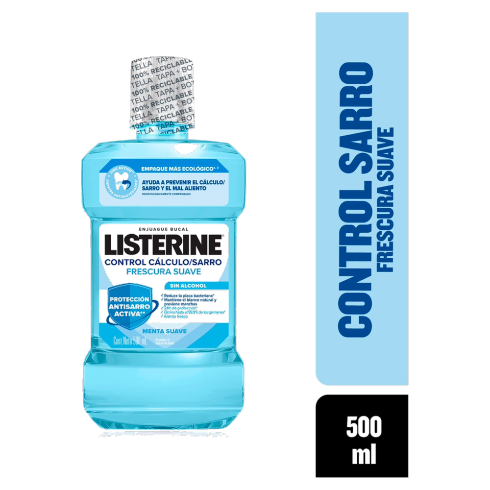 LISTERINE CONTROL SARRO ZERO X 500 ML