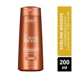 LOREAL SUBLIME BRONZE AUTOBRON ILUMINADOR T/MEDIO X 200 ML