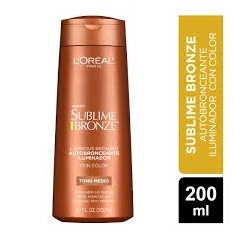 LOREAL SUBLIME BRONZE AUTOBRON ILUMINADOR T/MEDIO X 200 ML