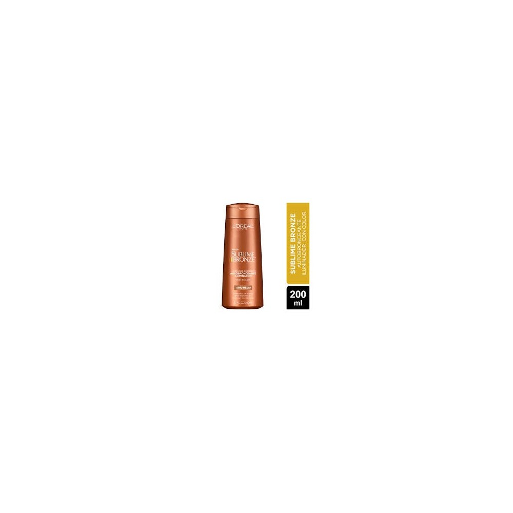 LOREAL SUBLIME BRONZE AUTOBRON ILUMINADOR T/MEDIO X 200 ML