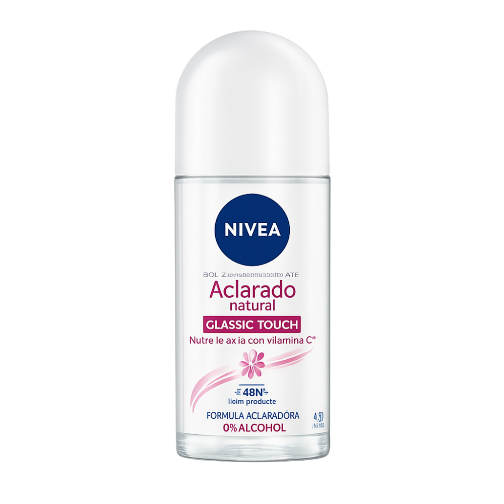 NIVEA DEO ROLLON ACLARADO NATURAL CLASIC TOUCH X 50 ML