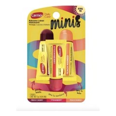 CARMEX BALSAMO MINIS STRAWBERRY CHERRY MANGO FPS15 X 5 GR X 3 UND