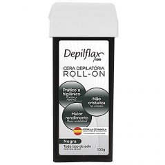 DEPILFLAX CERA DEPIL ROLL ON NEGRA X 100 GR