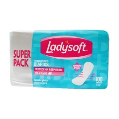 LADYSOFT PROTECTOR DIARIO SUAVE X 100 UND