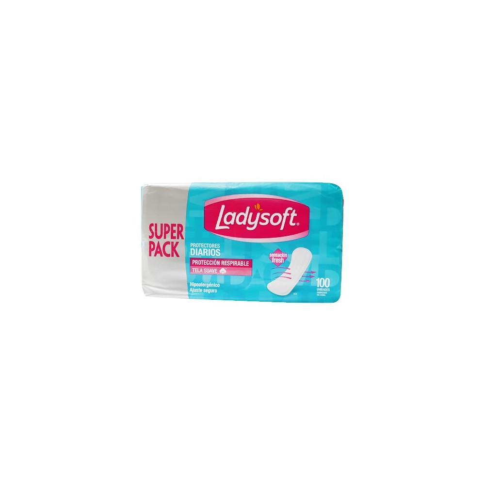LADYSOFT PROTECTOR DIARIO SUAVE X 100 UND