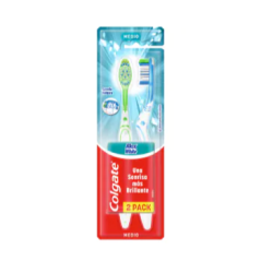 COLGATE CEP MAX WHITE MEDIUM X 2