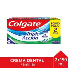 COLGATE TRIPLE ACCION ORIGINAL 150 ML X 2 (ECONO PACK)