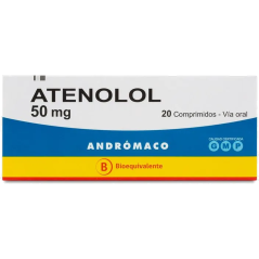ATENOLOL COM 50 MG X 20 AND (BE)