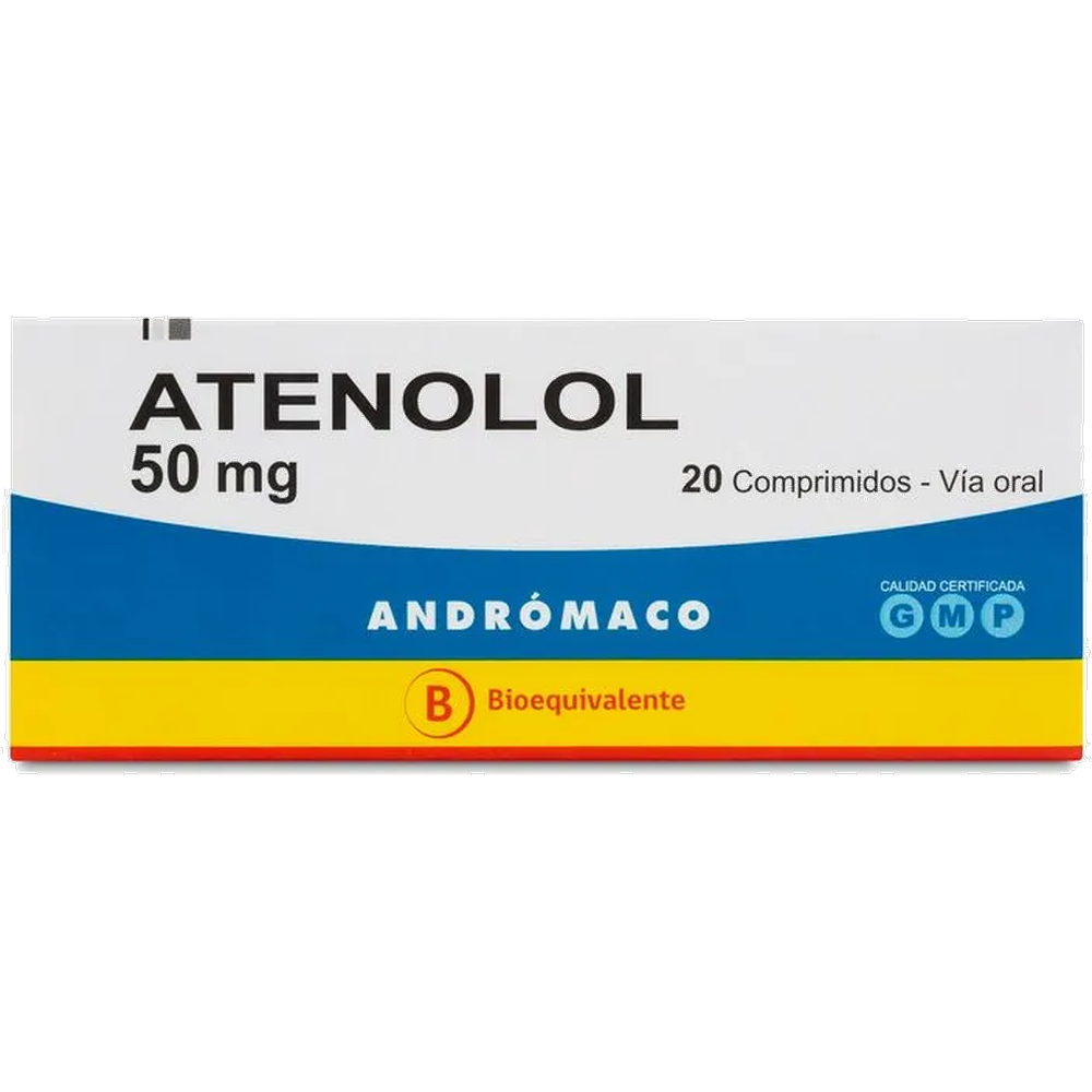 ATENOLOL COM 50 MG X 20 AND (BE)