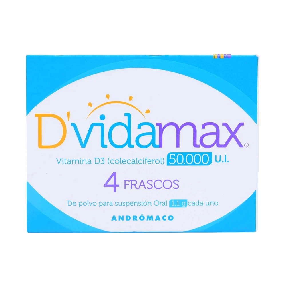 DVIDAMAX SBR PVO SUS ORAL 50.000 UI X 4