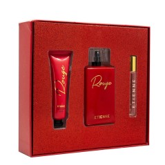 ESTUCHE ETIENNE ROUGE X 100 ML + PERFUMERO X 10 ML + CREMA MANO X 50 GR